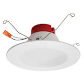 Elco 5" or 6" Integrated LED Baffle Recessed Trim White