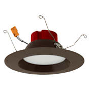 Elco 5" Integrated LED Reflector Recessed Trim - 850 Lumens 5000 Kelvin Bronze