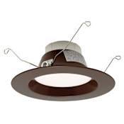 Elco 5" Integrated LED Reflector Recessed Trim - 750 Lumens 1800 Kelvin Bronze
