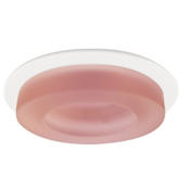 Elco 4" Low-Voltage Adjustable Frosted Glass Trim Red