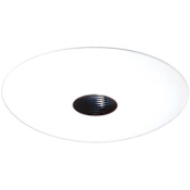 Elco 6" Low-Voltage Pinhole Trim with Baffle Black / White
