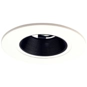 Elco 5" Low-Voltage Adjustable Baffle - 6.25" Outside diameter Black / White