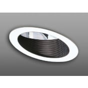 Elco 6" Adjustable Sloped Baffle with Reflector Trim Black