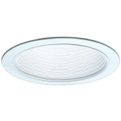 Elco 6" Metal Stepped Baffle Trim White