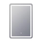 Electric Mirror AVA 24" W x 36" H Rectangular Frameless Bathroom Wall Mirror with Light N/A