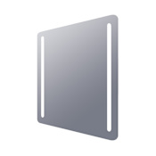 Electric Mirror Bela 36" W x 42" H Rectangular Frameless Bathroom Wall Mirror with Light N/A