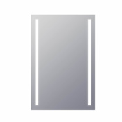 Electric Mirror Charisma 24" W x 36" H Rectangular Frameless Bathroom Wall Mirror with Light N/A