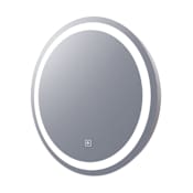 Electric Mirror Ava 30" Diameter Circular Frameless Bathroom Wall Mirror with Light N/A