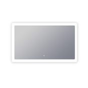 Electric Mirror Keen 60" W x 36" H Rectangular Frameless Bathroom Wall Mirror with Light N/A