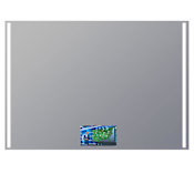 Electric Mirror Fusion 60" W x 42" H Rectangular Frameless Bathroom Wall Mirror with Light N/A