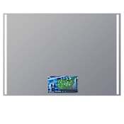 Electric Mirror Fusion 60" W x 42" H Rectangular Frameless Bathroom Wall Mirror with Light N/A