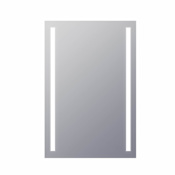 Electric Mirror Fusion 24" W x 36" H Rectangular Frameless Bathroom Wall Mirror with Light N/A