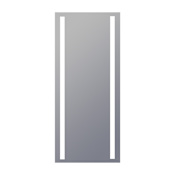 Electric Mirror Fusion 26"W x 60"H Rectangular Flat Frameless Full Length Mirror N/A