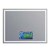 Electric Mirror Integrity 54" W x 42" H Rectangular Frameless Bathroom Wall Mirror with Light N/A