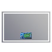 Electric Mirror Integrity 66" W x 42" H Rectangular Frameless Bathroom Wall Mirror with Light N/A