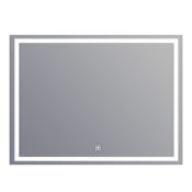 Electric Mirror AVA 48" W x 36" H Rectangular Frameless Bathroom Wall Mirror with Light N/A