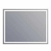 Electric Mirror Integrity 54" W x 42" H Rectangular Frameless Bathroom Wall Mirror with Light N/A