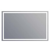Electric Mirror Integrity 66" W x 42" H Rectangular Frameless Bathroom Wall Mirror with Light N/A