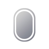 Electric Mirror Saratoga 24" W x 36" H Oval Frameless Bathroom Wall Mirror with Light N/A
