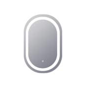 Electric Mirror Saratoga 24" W x 36" H Oval Frameless Bathroom Wall Mirror with Light N/A