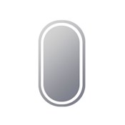 Electric Mirror Saratoga 24" W x 42" H Oval Frameless Bathroom Wall Mirror with Light N/A