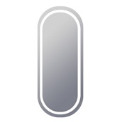 Electric Mirror Saratoga 26"W x 60"H Oval Flat Frameless Full Length Mirror N/A