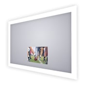 Electric Mirror Silhouette 66" W x 42" H Rectangular Frameless Bathroom Wall Mirror with Light N/A
