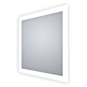 Electric Mirror Silhouette 42" W x 42" H Rectangular Frameless Bathroom Wall Mirror with Light N/A