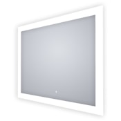 Electric Mirror Keen 54" W x 42" H Rectangular Frameless Bathroom Wall Mirror with Light N/A