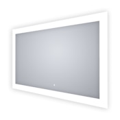 Electric Mirror Keen 60" W x 36" H Rectangular Frameless Bathroom Wall Mirror with Light N/A