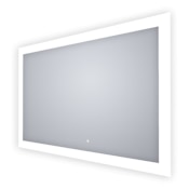 Electric Mirror Keen 66" W x 42" H Rectangular Frameless Bathroom Wall Mirror with Light N/A