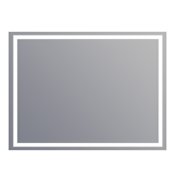 Electric Mirror Unity 48" W x 36" H Rectangular Frameless Bathroom Wall Mirror with Light N/A