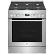 Electrolux 30 Inch Wide 4.5 Cu. Ft. Free Standing Gas Range with Temperature Probe Stainless Steel