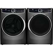Electrolux 27 Inch Wide 4.5 Cu. Ft. Electric Washer and 27 Inch Wide 8 Cu. Ft. Electric Dryer Laundry Pair with Perfect Steam Titanium