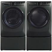Electrolux 27 Inch Wide 4.5 Cu. Ft. Front Load Washer and 27 Inch Wide 8 Cu. Ft. Gas Dryer Laundry Pair with SmartBoost Premix Technology and LuxCare Dry System Alpine Green