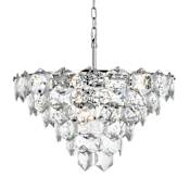 Elegant Lighting Adaline 11 Light 24" Wide Waterfall Chandelier Chrome