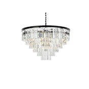 Elegant Lighting Sydney 33 Light 44" Wide Crystal Chandelier with Clear Royal Cut Crystals Matte Black