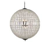 Elegant Lighting Olivia 8 Light 36" Wide Crystal Globe Chandelier with Clear Royal Cut Crystals Dark Bronze