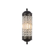 Elegant Lighting Olivia 15" Tall Wall Sconce with Clear Royal Cut Crystals Dark Bronze