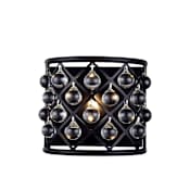 Elegant Lighting Madison 11" Tall Wall Sconce with Clear Royal Cut Crystals Matte Black