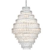 Elegant Lighting Emilia 27 Light 36" Wide Crystal Chandelier Chrome