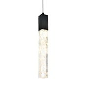 Elegant Lighting Aurora 5" Wide Crystal Mini Pendant Black