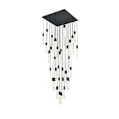 Elegant Lighting Aurora 42" Wide Crystal Chandelier Black