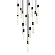 Elegant Lighting Aurora 36" Wide Crystal Chandelier Black