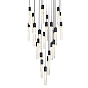 Elegant Lighting Aurora 42" Wide Crystal Chandelier Black