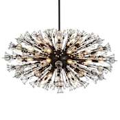 Elegant Lighting Vera 38 Light 42" Wide Pendant Black