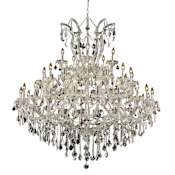 Elegant Lighting Maria Theresa 41 Light 52" Wide Crystal Chandelier with Clear Royal Cut Crystals Chrome