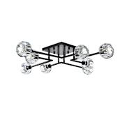 Elegant Lighting Eren 8 Light 31" Wide Semi-Flush Ceiling Fixture Black