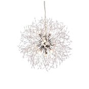 Elegant Lighting Solace 9 Light 18" Wide Abstract Globe Chandelier Chrome