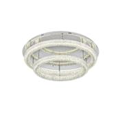 Elegant Lighting Bowen 34" Wide Semi-flush Ceiling Fixture Chrome
